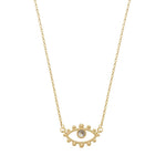 Colar Olho Grego Atena Folheado a Ouro 18k - Piuka