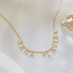 Colar Personalizado Nome Ponto de Luz Zircônia a Ouro 18k - Piuka
