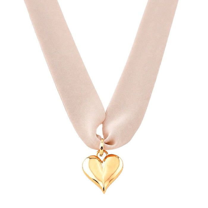 Colar Pingente Coração Cléo Folheado a Ouro 18k
