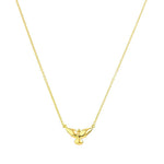 Colar Pingente Divino Espirito Santo Folheado a Ouro 18k - Piuka