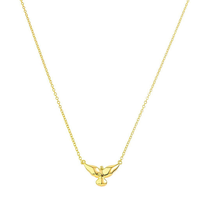 Colar Pingente Divino Espirito Santo Folheado a Ouro 18k