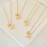Colar Piuka Amy Duas Estrelas Metal Folheado a Ouro 18k - Piuka
