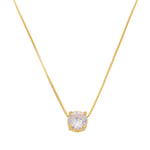 Colar Ponto de Luz Lavínia Zircônia Folheado a Ouro 18k - Piuka