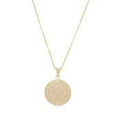 Colar São Bento Medalha G Folheado a Ouro 18k - Piuka
