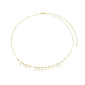 Colar Stay Beautiful Zircônia Folheado a Ouro 18k - Piuka