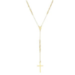 Colar Terço Celestial Zircônia Folheado a Ouro 18k - Piuka
