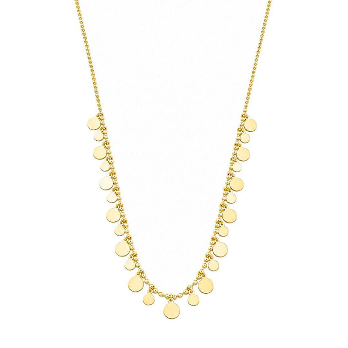 Colar Valentina Medalhinhas Folheado a Ouro 18k