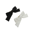 Kit de Laços de Cabelo Preto e Branco Crepe Piuka - Piuka