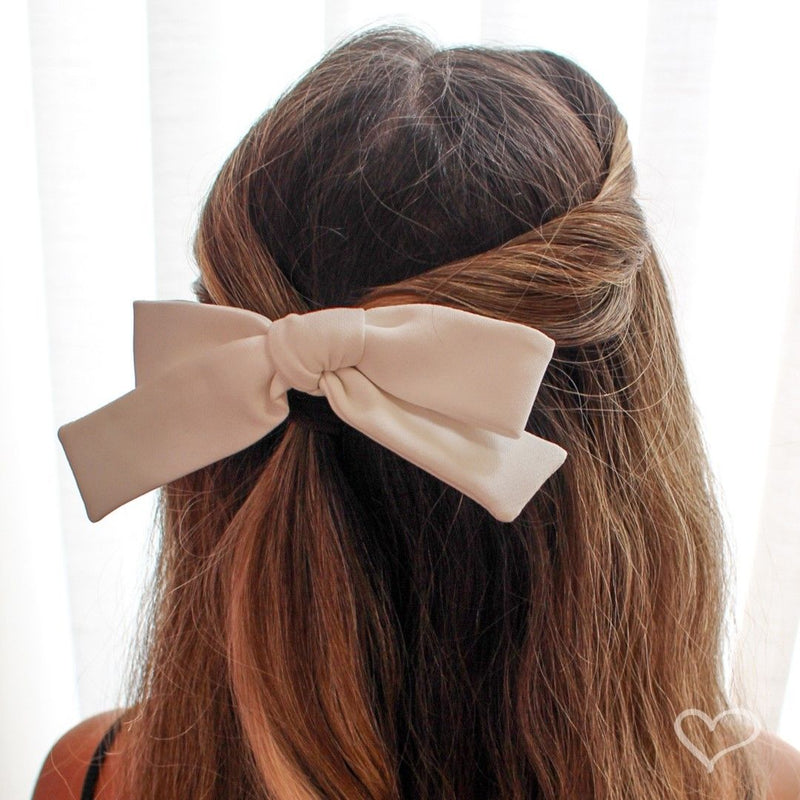 Kit de Laços de Cabelo Preto e Branco Crepe Piuka - Piuka