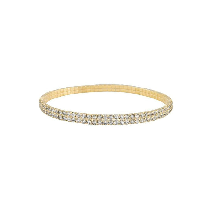 Kit Duas Pulseiras Lara Zircônias Folheada a Ouro 18k