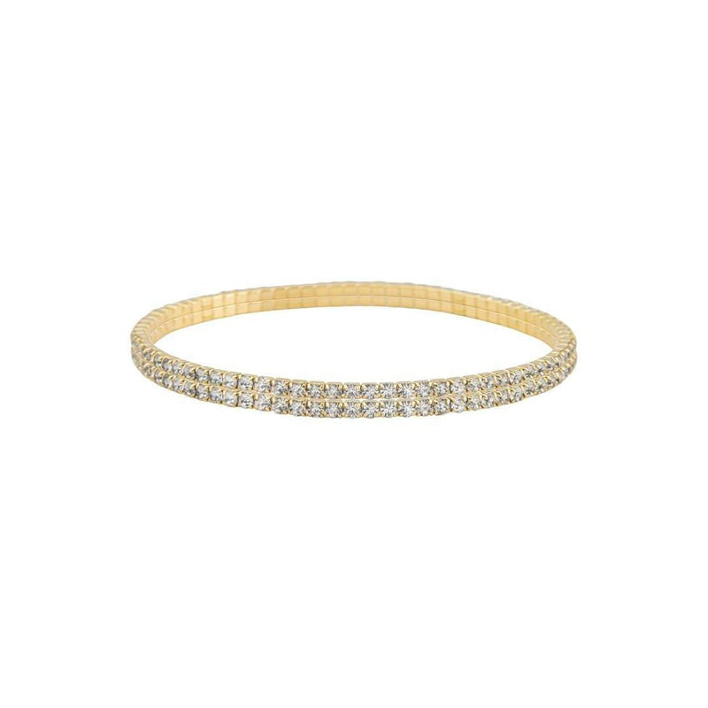 Kit Duas Pulseiras Lara Zircônias Folheada a Ouro 18k - Piuka
