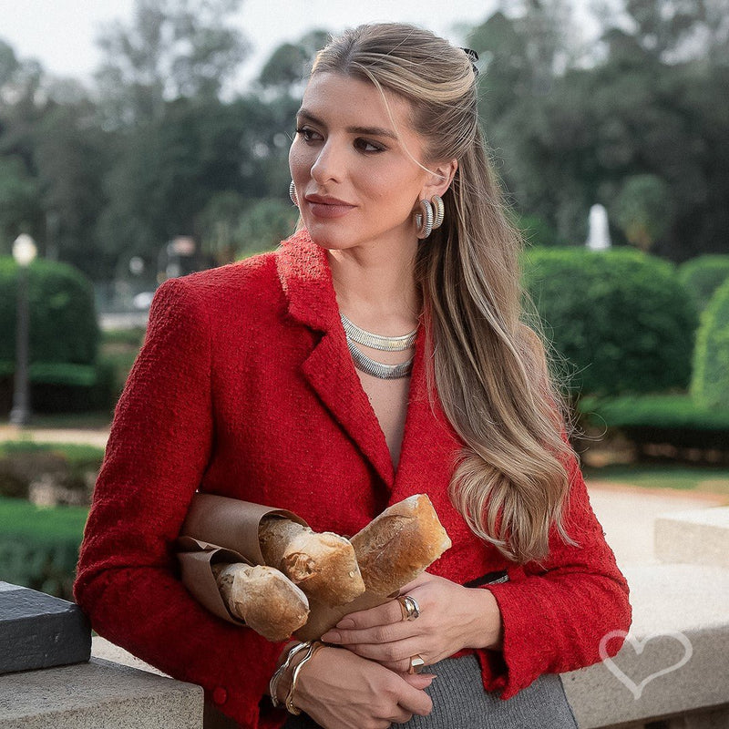 Laço de Cabelo Antonella Fita Veludo Preto - Piuka