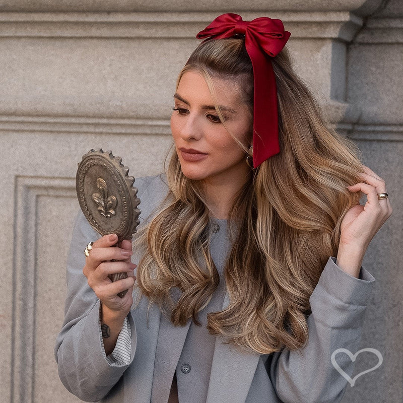 Laço de Cabelo Dani Crepe Amanda Cherry - Piuka