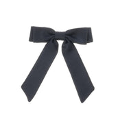 Laço de Cabelo Duplo Fernanda Crepe Preto - Piuka