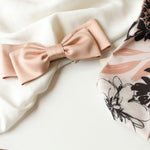Laço de Cabelo Lais Crepe Acetinado Rose - Piuka
