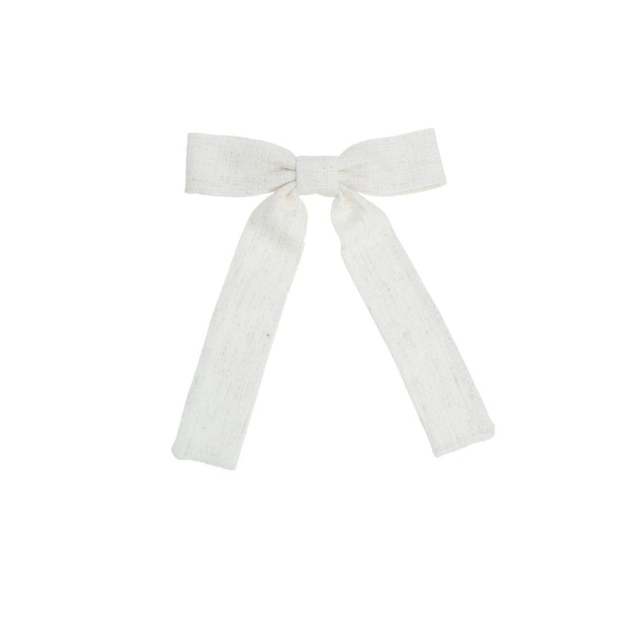 Laço de Cabelo Nat Linho Off White - Piuka