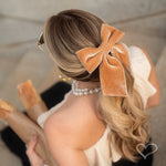 Laço de Cabelo Nat Veludo Alemão Camel - Piuka