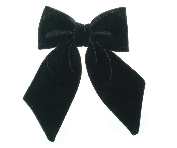 Laço de Cabelo Nat Veludo Alemão Preto