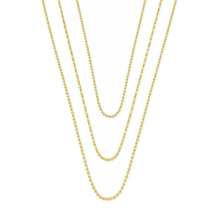 Mix de Colar Ana Livia Folheado a Ouro 18k