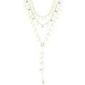 Mix de Colares Larissa Gotinhas Zircônia Acqua Folheado a Ouro 18k - Piuka