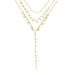 Mix de Colares Lola Gotinhas Zircônias Folheado a Ouro 18k - Piuka