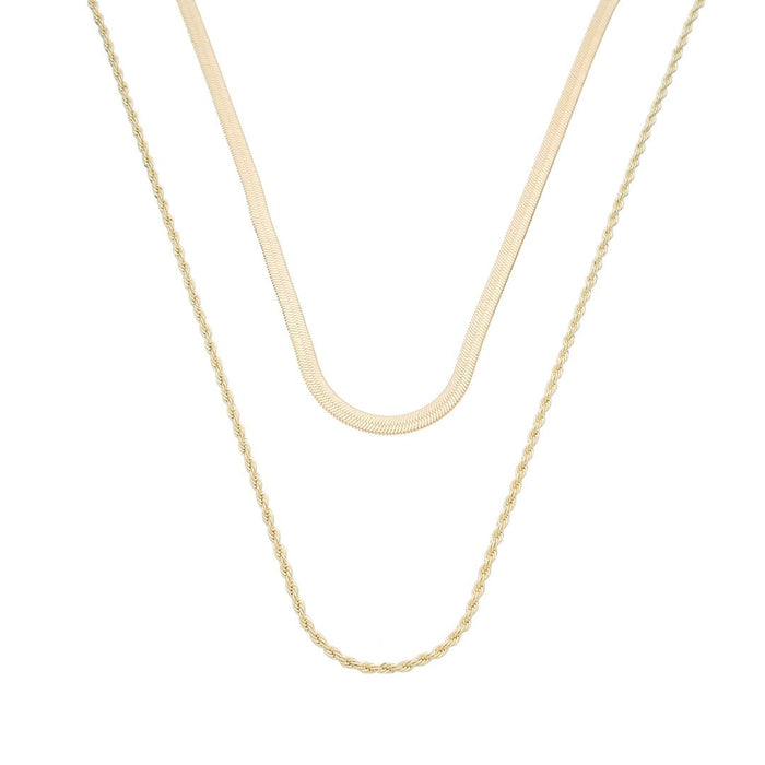 Mix de Colares Lorena Folheado a Ouro 18k