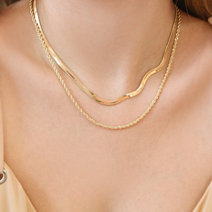 Mix de Colares Lorena Folheado a Ouro 18k
