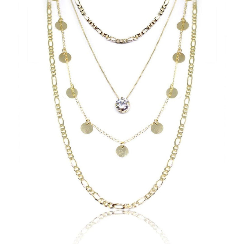 Mix de Colares Thassia Folheado a Ouro 18k - Piuka