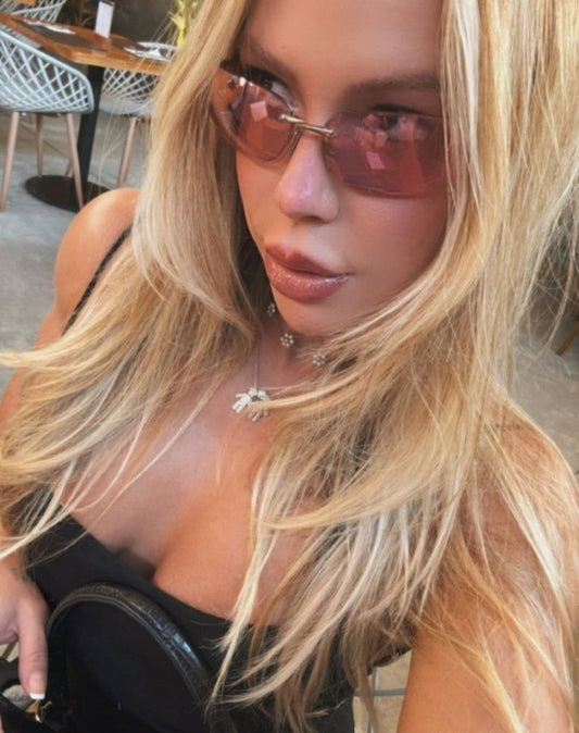 Paolla Star - Corrente Lila & Pingente Menino e Menina - Piuka