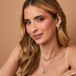 Piercing de Encaixe Duplo Duda Zircônias Folheado a Ouro 18k - Piuka