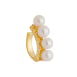 Piercing de Encaixe Lolita Pérolas Folheado a Ouro 18k - Piuka
