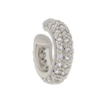 Piercing de Encaixe Piuka Ayleen Argola Zircônia Cristal Folheado em Ródio Branco - Piuka