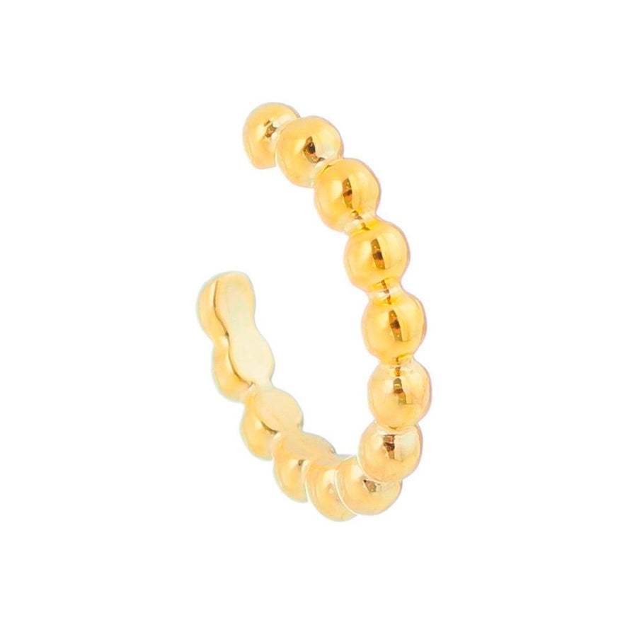 Piercing de Encaixe Piuka Lana Bolinhas de Metal Folheado a Ouro 18k - Piuka