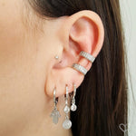Piercing de Furo Mini Ponto de Luz Haste 6mm Zircônia Prata Piuka - Piuka
