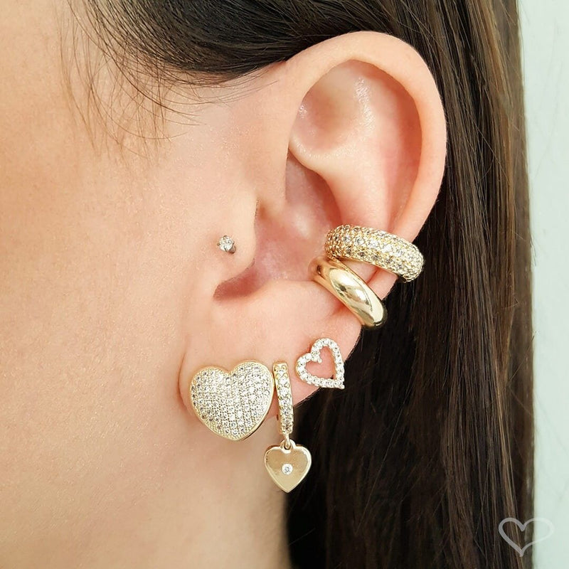 Piercing de Furo Mini Ponto de Luz Haste 6mm Zircônia Prata Piuka - Piuka