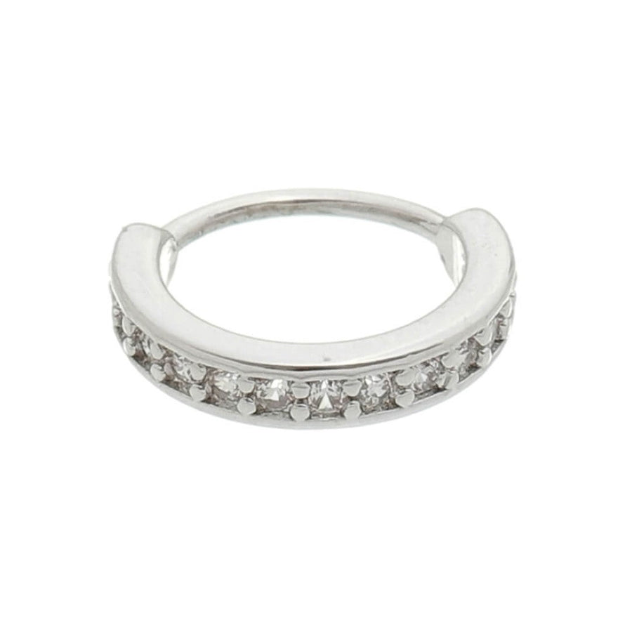 Piercing de Furo Piuka Argola P Emmy Zircônia Prata - Piuka