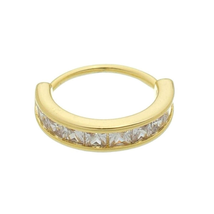 Piercing de Furo Piuka Argola P Kily Zircônia Dourado