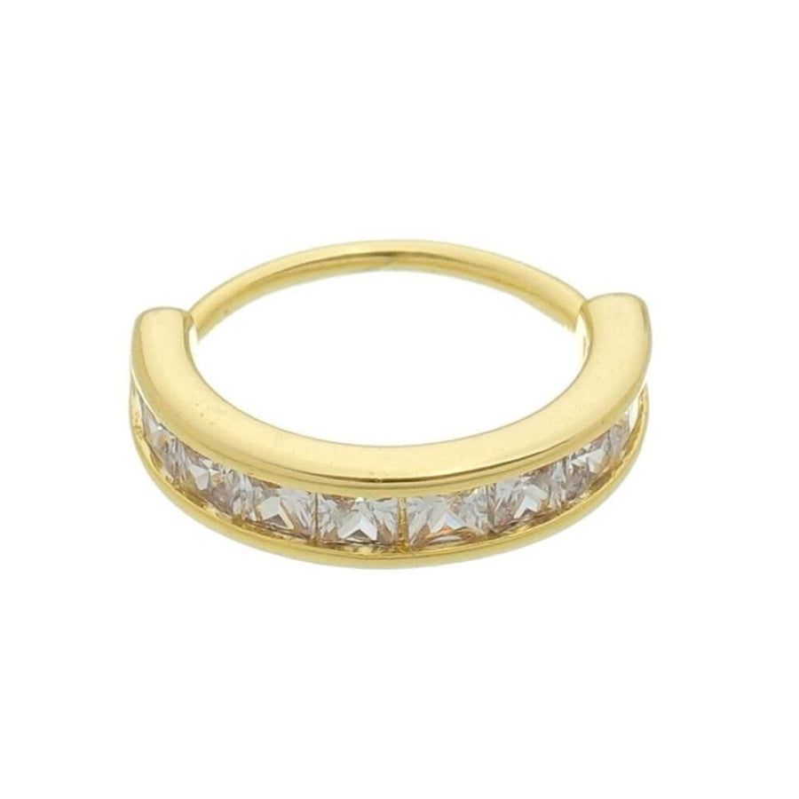 Piercing de Furo Piuka Argola P Kily Zircônia Dourado - Piuka