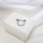 Piercing de Furo Piuka Argola P Loiuse 8mm Zircônia Prata - Piuka