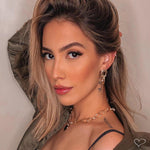 Piercing de Furo Piuka Argola P Reilly Zircônia Dourado - Piuka