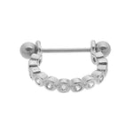 Piercing de Furo Piuka Argola P Stella 10mm Zircônia Prata - Piuka