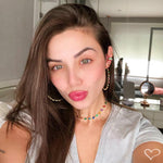 Piercing de Pressão Agnes Zircônia Esmeralda Folheado a Ouro 18k - Piuka