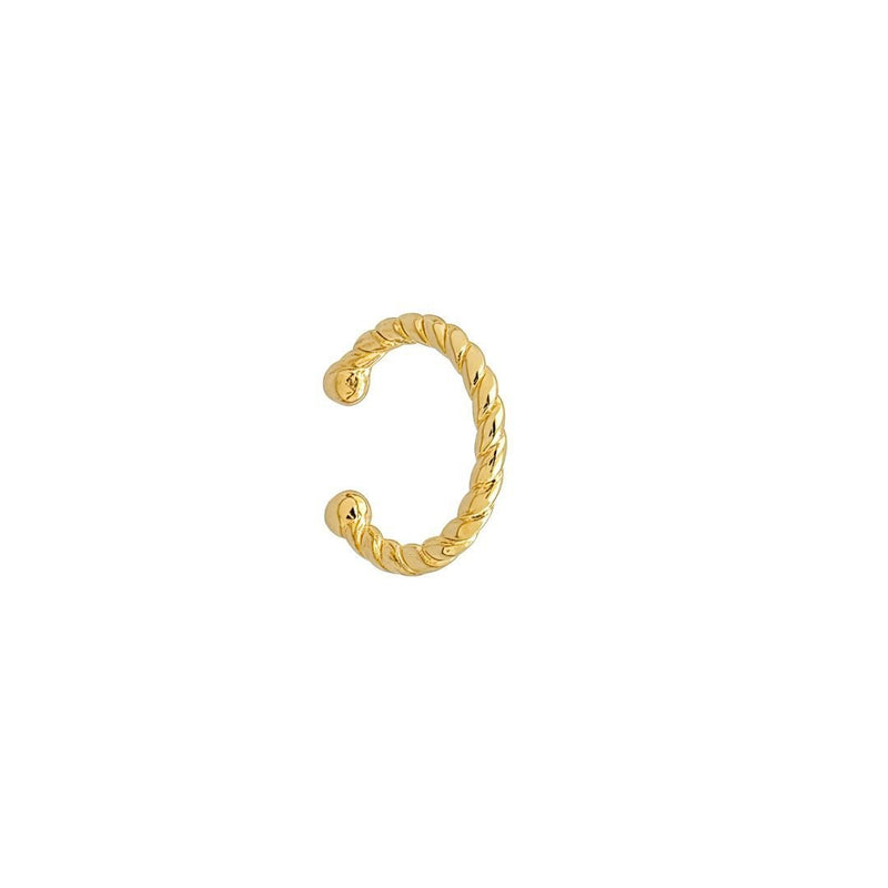 Piercing de Pressão Piuka Cecília Ondulado Folheado a Ouro 18k - Piuka