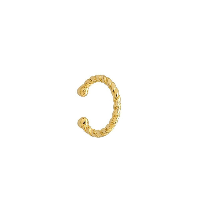 Piercing de Pressão Piuka Cecília Ondulado Folheado a Ouro 18k - Piuka