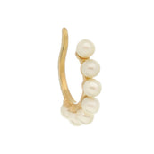 Piercing de Pressão Piuka Lola Pérolas Folheado a Ouro 18k - Piuka