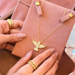 Porta Joias Envelope Suede Rose Piuka - Piuka