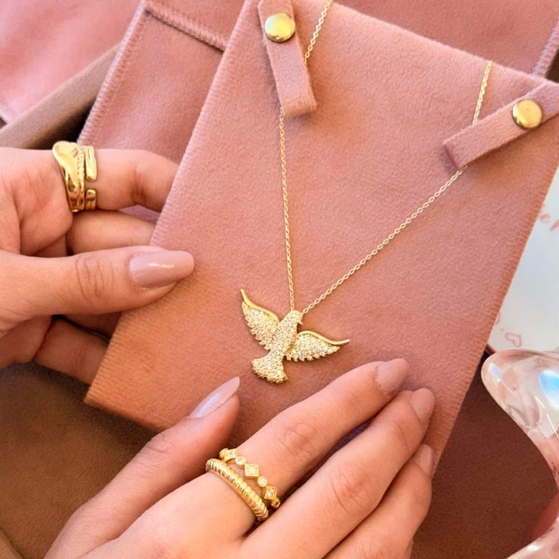 Porta Joias Envelope Suede Rose Piuka - Piuka