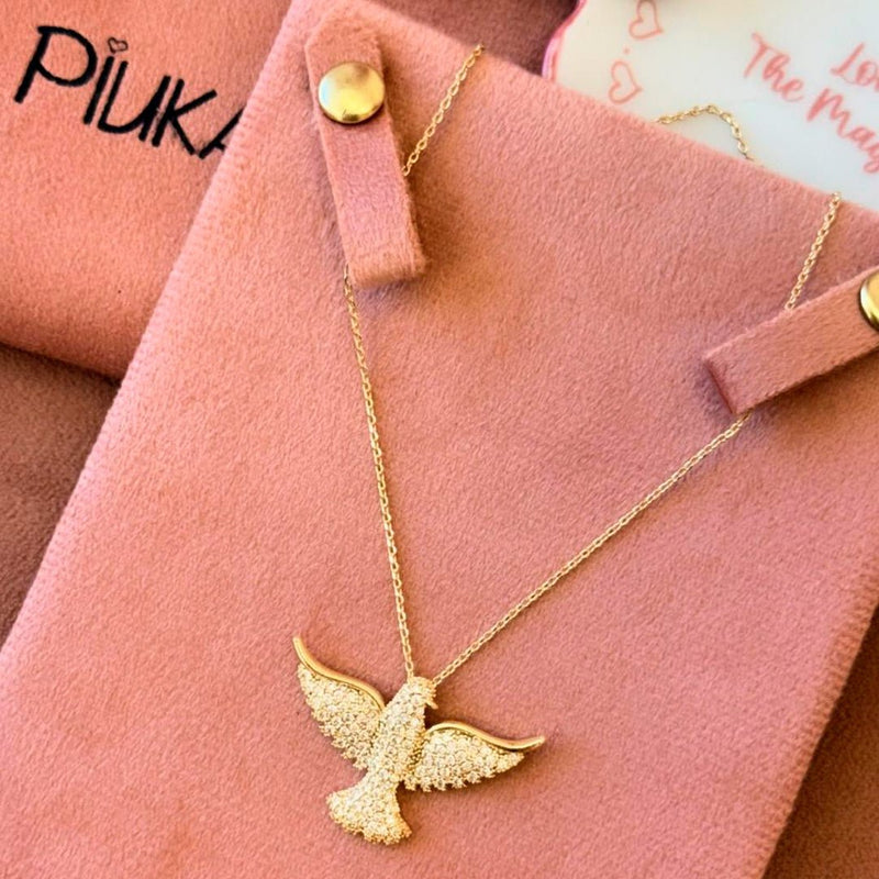 Porta Joias Envelope Suede Rose Piuka - Piuka