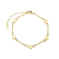 Pulseira Anne Coração Folheada a Ouro 18k - Piuka
