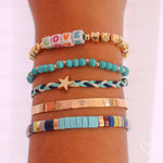 Pulseira Brenda Estrela Ajustável Azul - Piuka